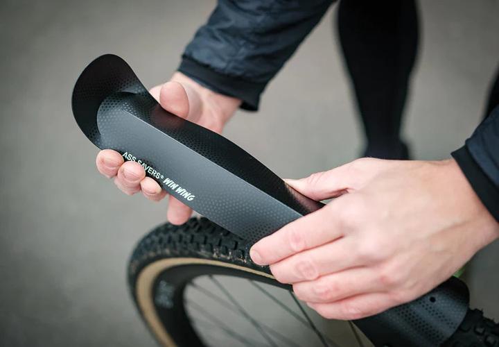 Actual product image Ass Savers Win Wing 2 Gravel, black dots (Rear mudguard)