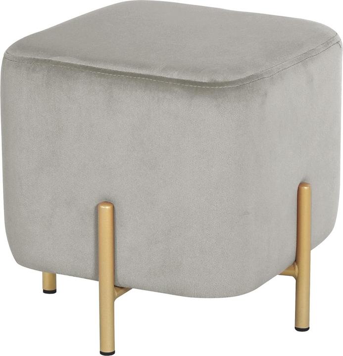 HTI-Living Dekorativer Polsterhocker Ø 32 cm Dixon Grau