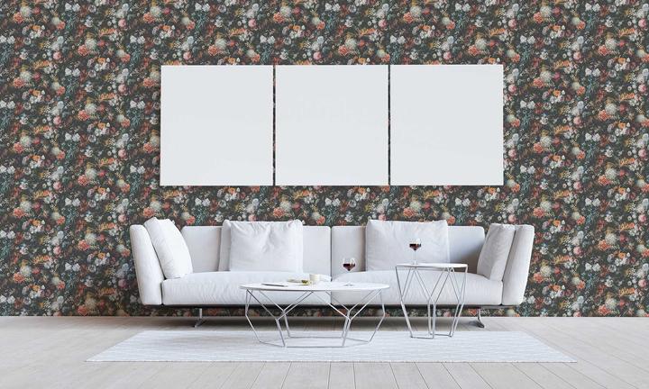 Produktbild Tadessi Blumen Mario M1-No.3353 | Bunt | Schwarz | Floral | Natur (26 x 53 cm)
