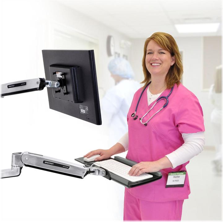 Produktbild Ergotron LX Steh-Sitz-Wandmontage-Tastaturarm (Wand, 22")