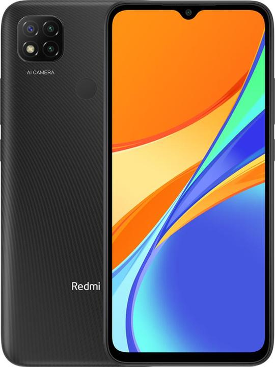 Xiaomi Redmi 9C (32 GB, Schwarz, 6.53", Hybrid Dual SIM, 13 Mpx, 4G)