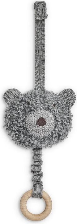 Actual product image Smallstuff - Music mobile, wool bouclé, grey melange - (40011-43)