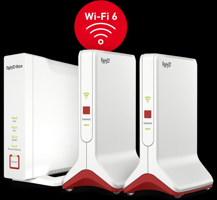 Produktbild AVM FRITZ!Box 4060 + 2*Repeater 6000 Wifi 6 Mesh Bundle