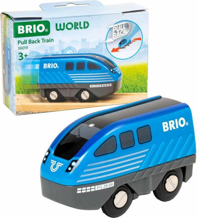 Produktbild Ravensburger BRIO World – 36019 Zug mit Rückziehmotor | Spielzeugzug für Kinder ab 3 Jahren