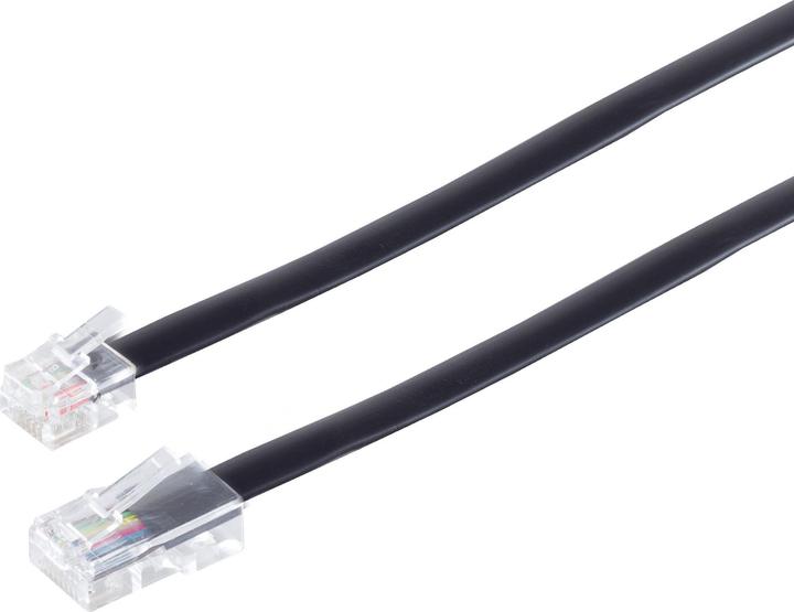 Produktbild Shiverpeaks Modularkabel RJ45 ISDN-Western-Stecker 8/6 auf RJ12 Western-Stecker 6/6, 3m Aufbau: 6-adrig Flach mi