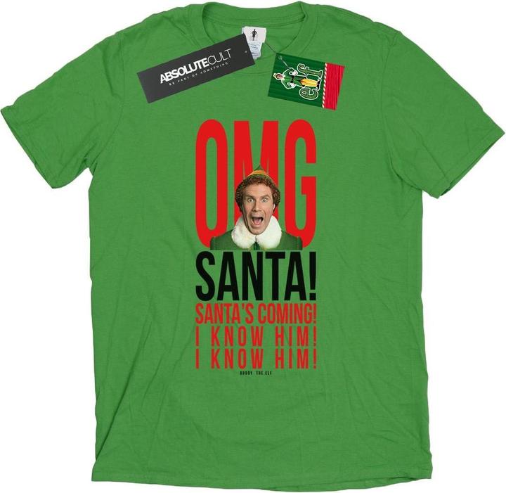 Immagine prodotto Elf OMG Santa I Know Him Maglietta Ampia Donna (L)
