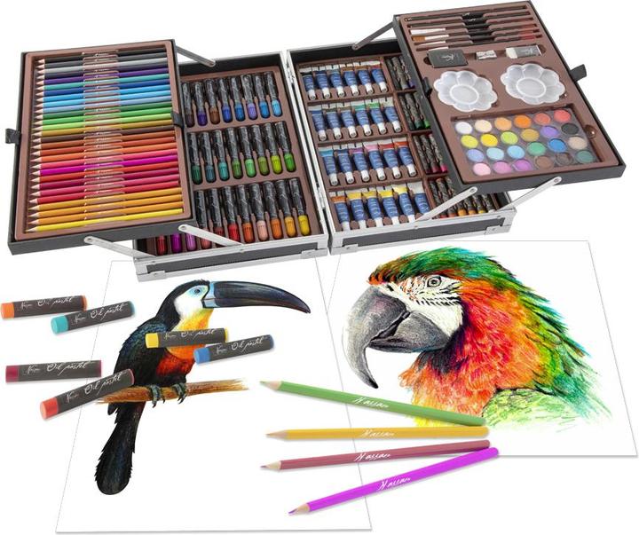 Actual product image Art Sensations Nassau Luxury Art Set Creative in metal case