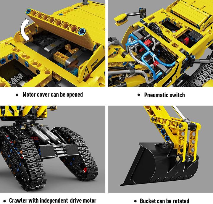 Actual product image Mould King All Terrain Crawler Excavator