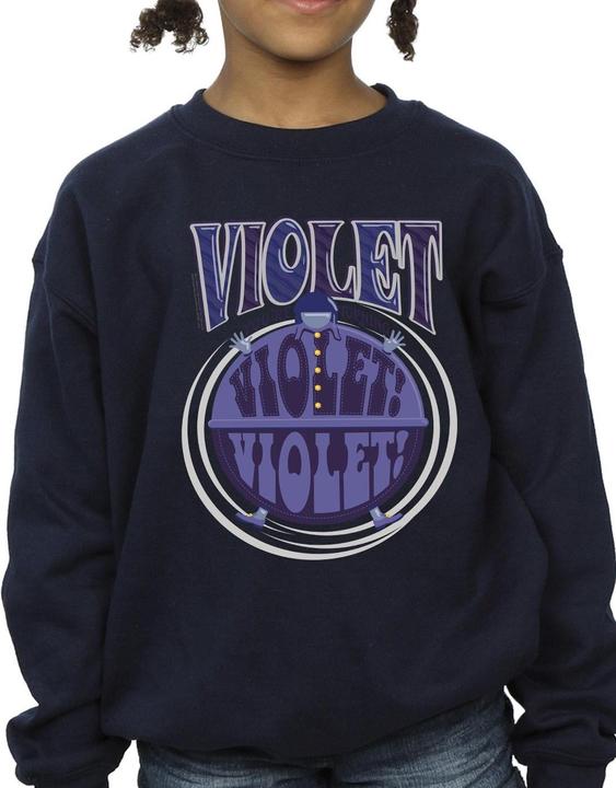 Produktbild Willy Wonka & the Chocolate Factory Violet Turning Violet Sweatshirt Mädchen (140, 146)