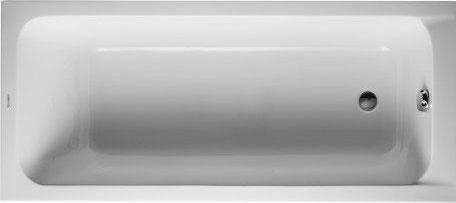 Produktbild Duravit Rechteckbadewanne Krperformbadewanne D-Code 75 x 170 cm wei glatt 700097000000000 (120 l, 170 cm, 75 cm)