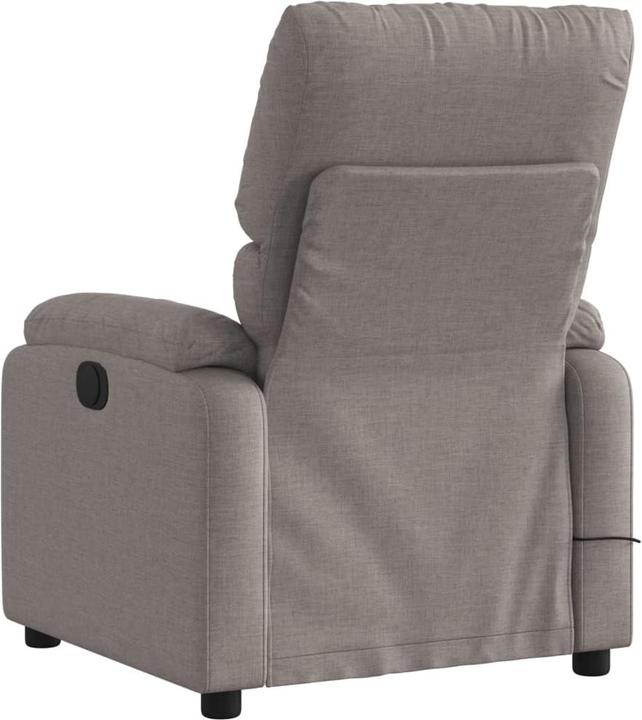 Actual product image VidaXL Massage chair taupe fabric,Colour: Taupe,Material: Fabric (100