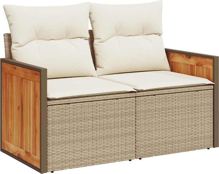 Actual product image VidaXL Garden furniture Sofa set Garden set 7-piece garden set Beige