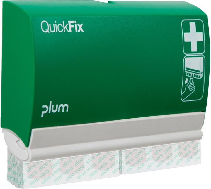 Plum Pflasterspender QuickFix, mit 2x45 Aloe Vera Pflaster,grün/weiss (1 x)