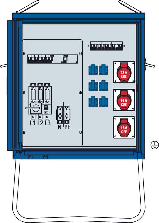 Actual product image As - Schwabe End distributor cabinet (CEE 7/3, CEE)