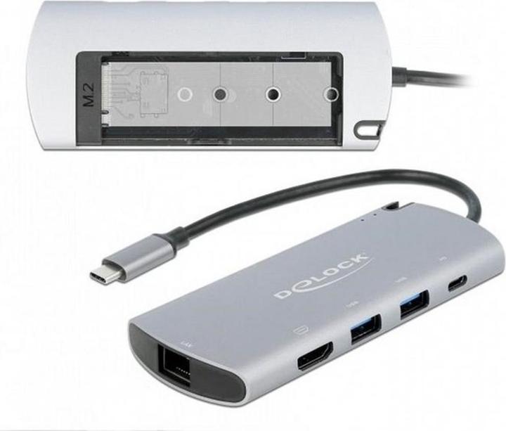 Produktbild Delock USB Type-C™ Dockingstation mit M.2 Slot (USB-C, 1 Ports)