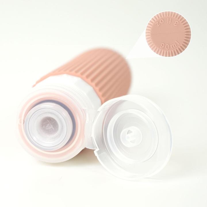 Immagine prodotto Hermex Set di 4 flaconi da viaggio per shampoo da spremere (Prodotto per l'igiene, Sacchi liquidi, Set manicure)