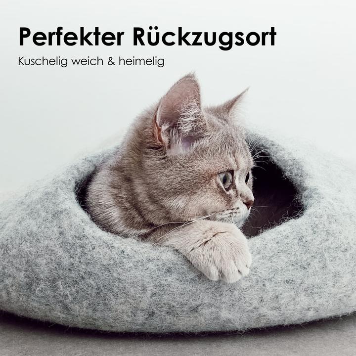 Actual product image LucyBalu PEBBLE KatzenhÃ¶hle aus Filz (Cat)
