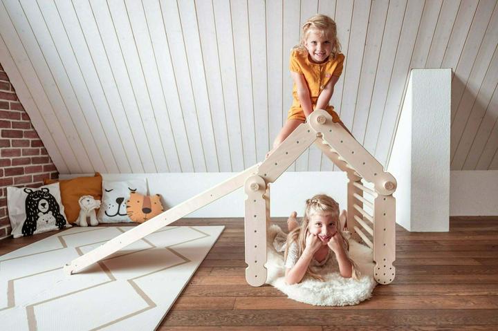 Produktbild Müggi Wandelbares Pikler Kletterdreieck Set mit Rutsche