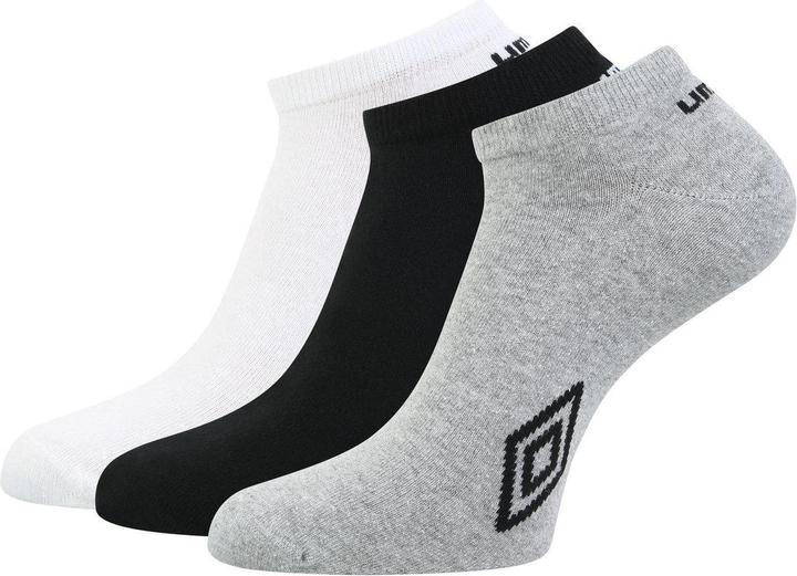 Produktbild Umbro Logo Trainer Socken Erwachsene (3er Pack) (3er Pack, 39.5 - 45.5)