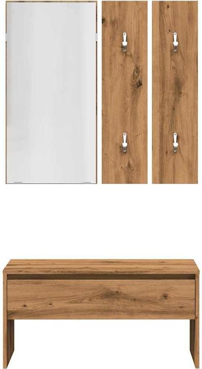 Image du produit VidaXL Garderoben-Set Artisan-Eiche Holzwerkstoff