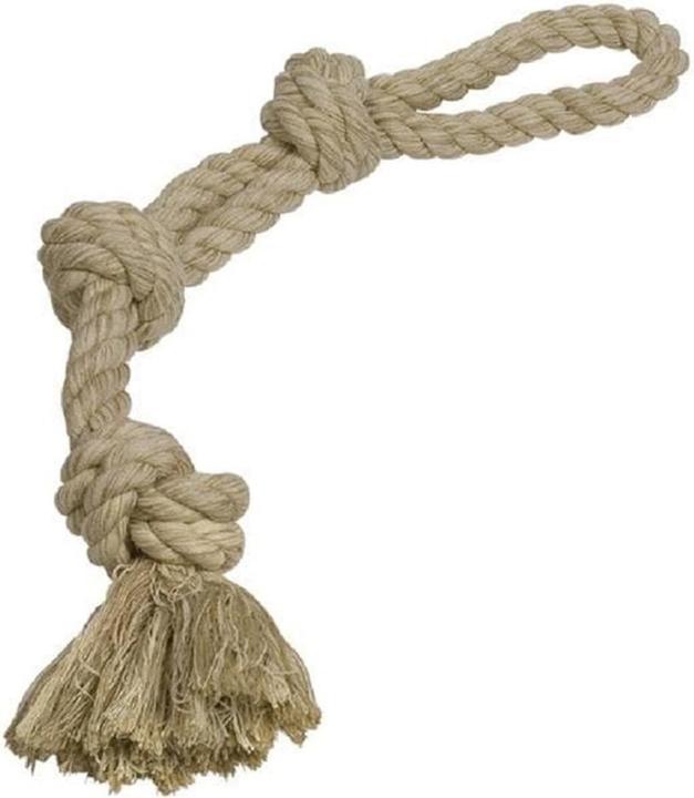 Immagine prodotto Nobby Cane giocattolo nodo corda, Natura (Gioco da masticare per cani)