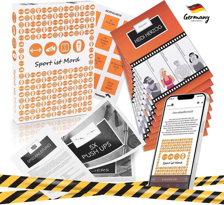 Actual product image Parameter B PARPB004 - Sport ist Mord - Krimi-Dinner Spiel, für 4 Spieler, ab 16 Jahren (DE-Ausgabe) (German)