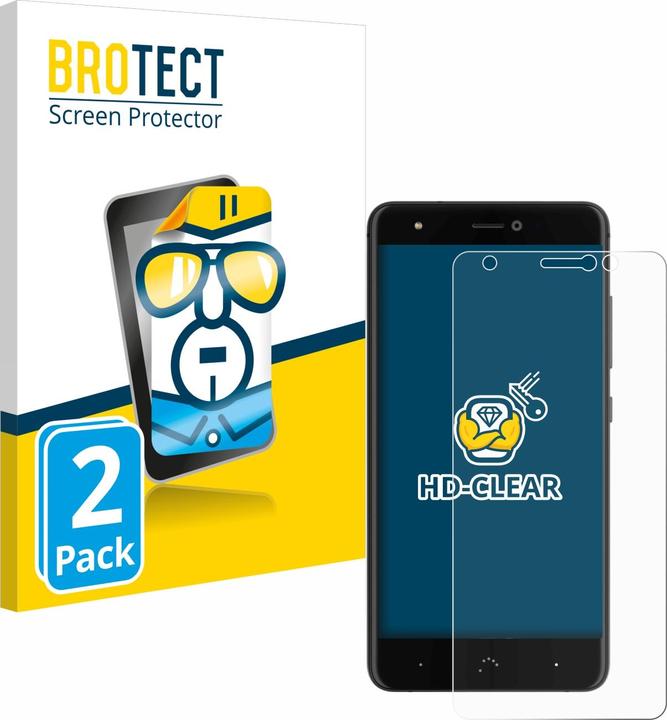 Produktbild BROTECT Schutzfolie Displayschutz Klar (2 Stück, BQ Aquaris X Pro)