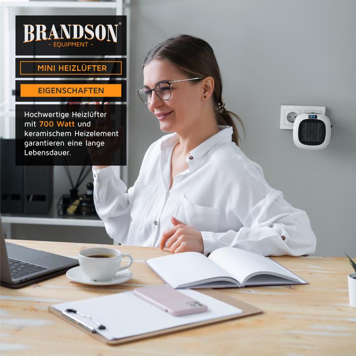 Produktbild Brandson Steckdosen Mini Heizlüfter (700 W)
