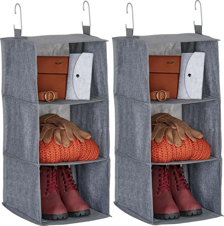 Produktbild Relaxdays 2x Kleiderschrank-Hängeregal (30 x 30 x 73 cm)