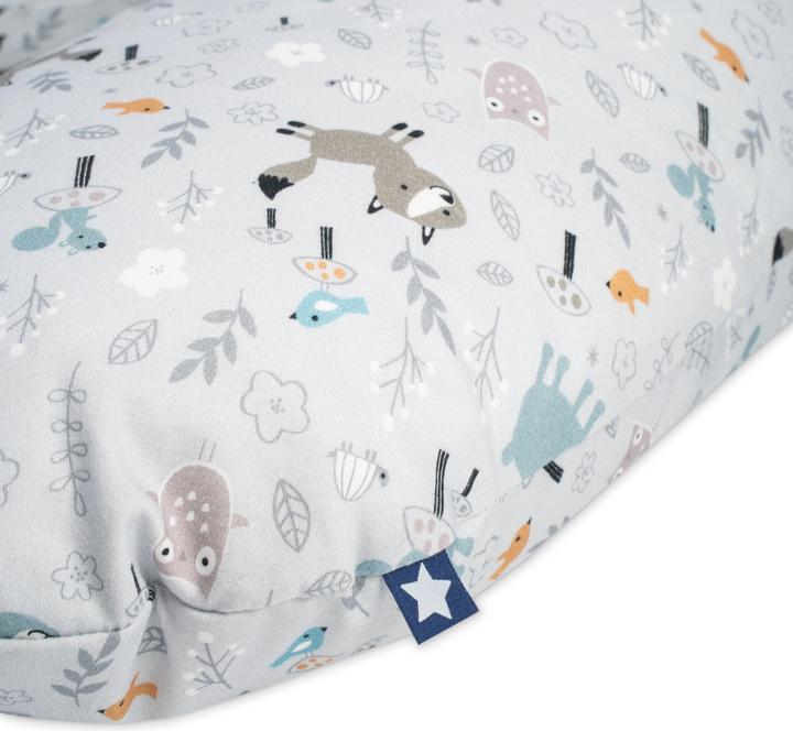 Actual product image Julius Zöllner Jersey Nursing Pillow - 190 - Smart Friends (76 cm)