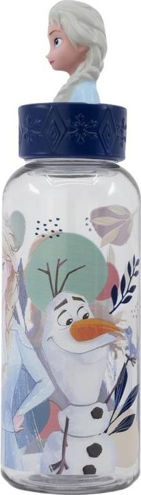Productafbeelding Stor Waterfles met/3D-figuur 560 ml - Frozen (088808723-74854) (0.56 l)