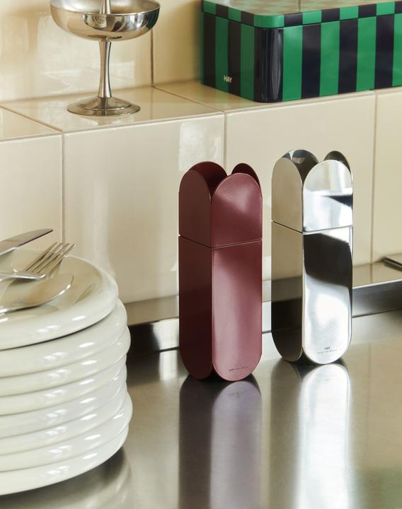Produktbild HAY Arcs Salt & Pepper Grinder - Burgundy