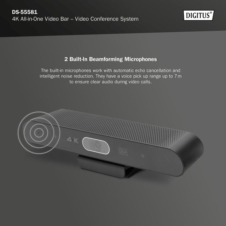 Produktbild Digitus 4K All-In-One Video Bar - Videokonferenz-System