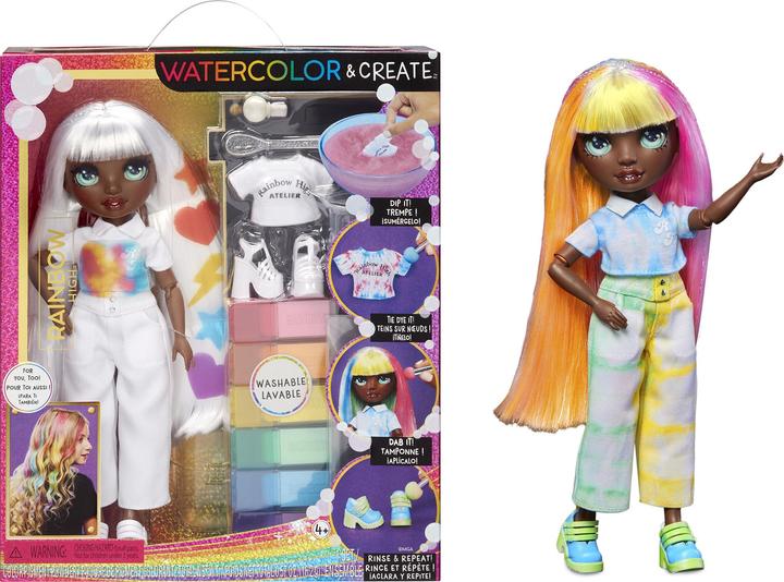 Actual product image MGA Rainbow High Water Color Dolls Green Eyes