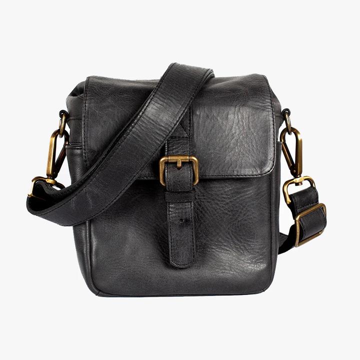 Image du produit Bronkey Berlin Leder-Kameratasche, Schwarz (Sac à bandoulière pour appareil photo)