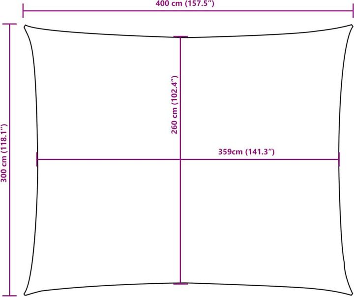 Image du produit VidaXL Voile d'ombrage (300 x 400 cm)