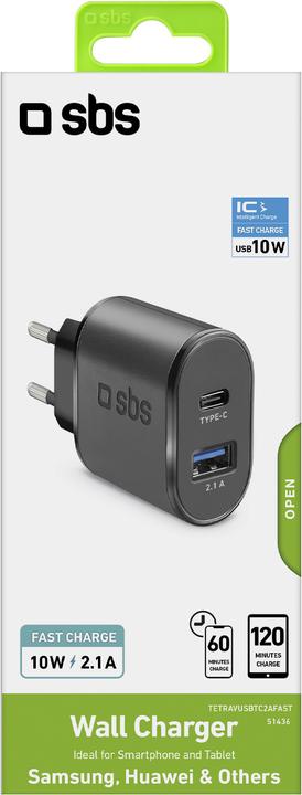 Produktbild SBS Fast-charging USB - Type-C travel charger (10 W)