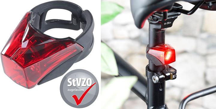Produktbild KryoLights LED-Fahrradrücklicht mit Akku