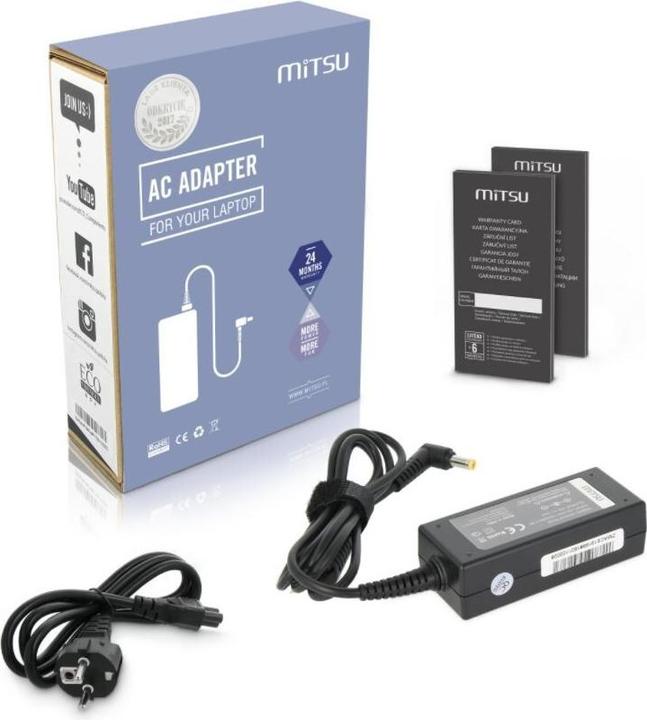 Produktbild Mitsu notebook charger 19v 1.58a 5.5x1.7 - acer dell packard bell (30 W)