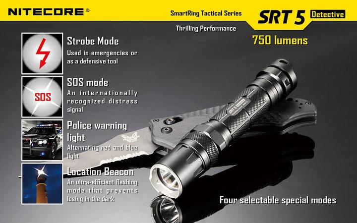 Produktbild Nitecore Srt5 (136 cm, 750 lm)