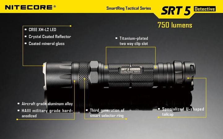 Produktbild Nitecore Srt5 (136 cm, 750 lm)