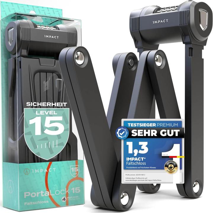 Actual product image Impact Bike Accessories PortaLock 15 - Velo-Zahlenschloss (110 cm)