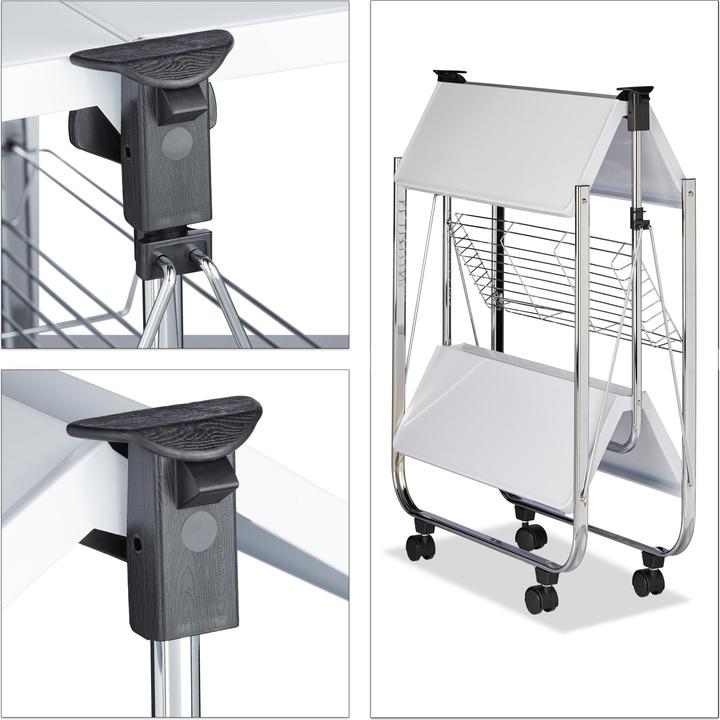Immagine prodotto Relaxdays Carrello portavivande pieghevole
