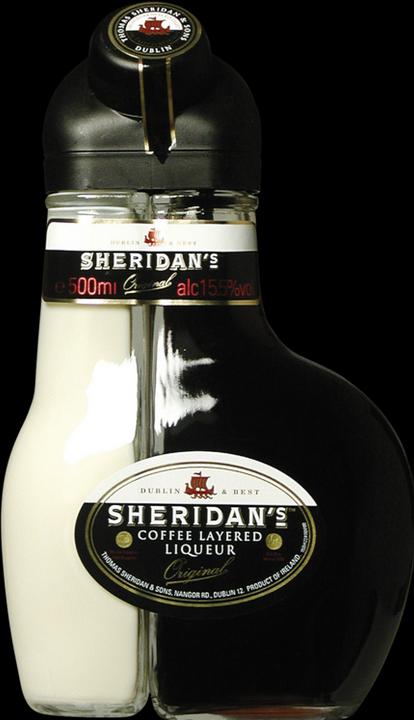 Actual product image Sheridan's coffee liqueur