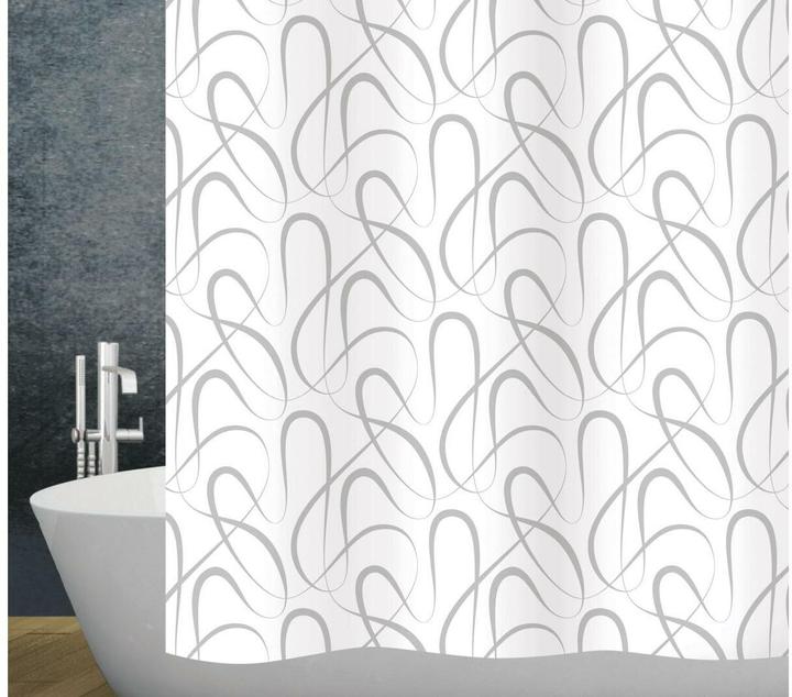 Actual product image Diaqua Duschvorhang Swing 180 x 200 cm, Silber (180 x 200 cm)
