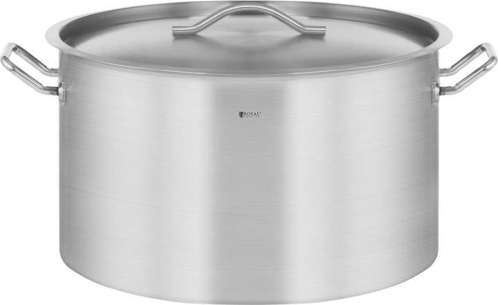 Produktbild Royal Catering Kochtopf Induktion 59 Liter Kochtopf + Deckel Suppentopf Rostfrei Topf Eintopf (50 cm, Kochtopf, Edelstahl)