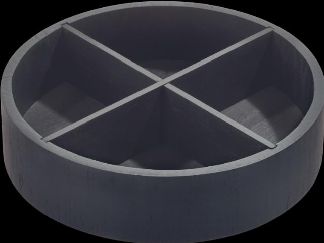 iDesign HOME EDIT - Drehteller Lazy Susan WOOD mit Fächern