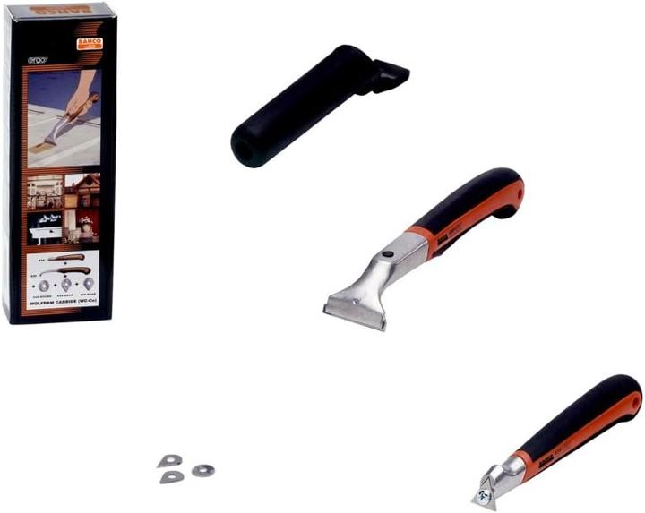 Actual product image Bahco ERGO precision colour scraper set with two-component handle, 265 mm × 145 mm × 50 mm