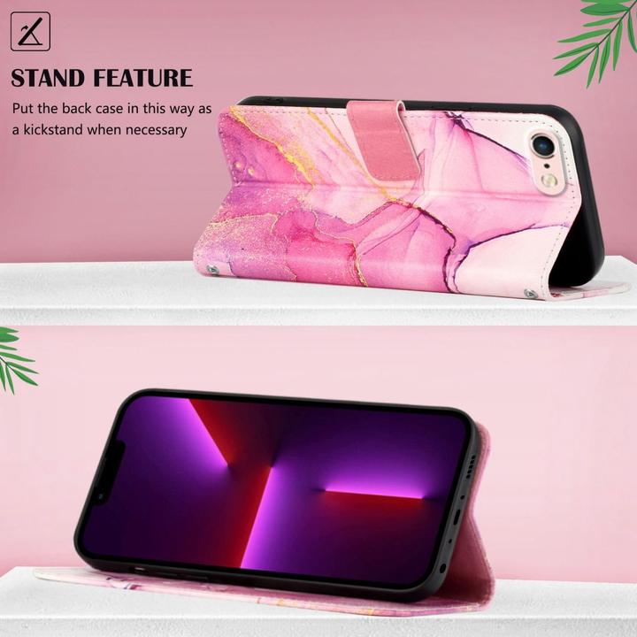 Produktbild König Design Hülle Handy Schutz für Apple iPhone SE 2022 Case Cover Tasche Wallet 360 Grad (Apple iPhone 7)