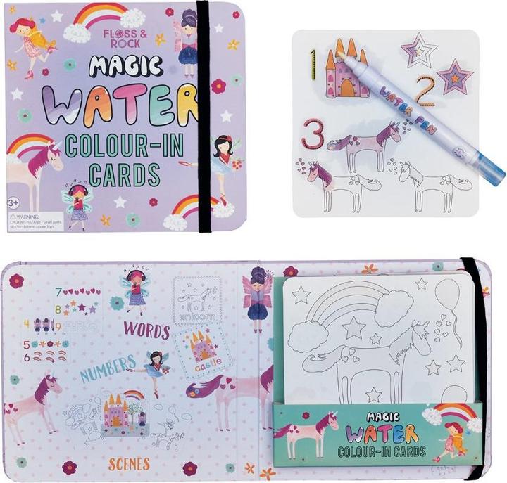Produktbild ‎Floss & Rock FLOSS & ROCK Fairy Unicorn Water Pen and Cards - 38P3417